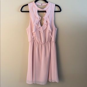 NWT BGBGeneration Blush Ruffle Dress